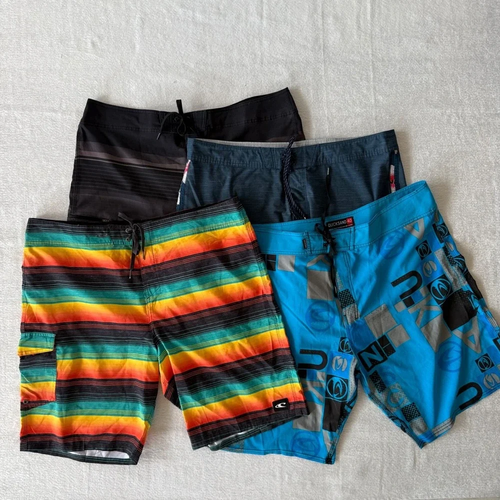 Lot 4 Men's Surf Skate Boardshorts O'Neill Billabong‎ Quicksand Size 40